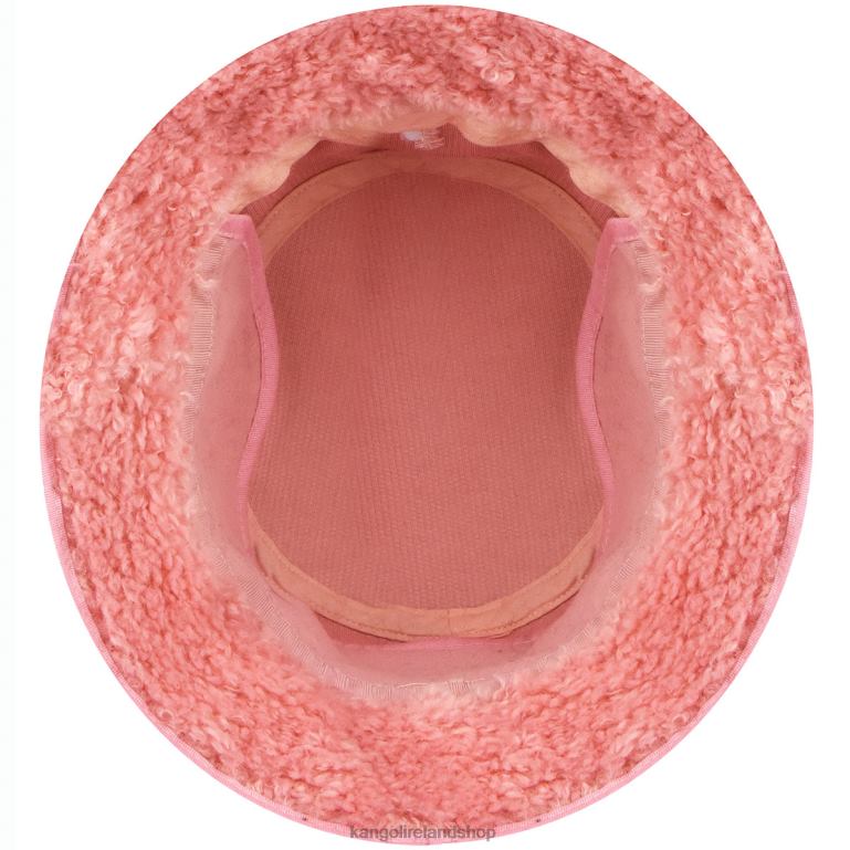 IE Kangol Faux Shearling Utility Bucket Pepto Unisex Accessories 6B26V555