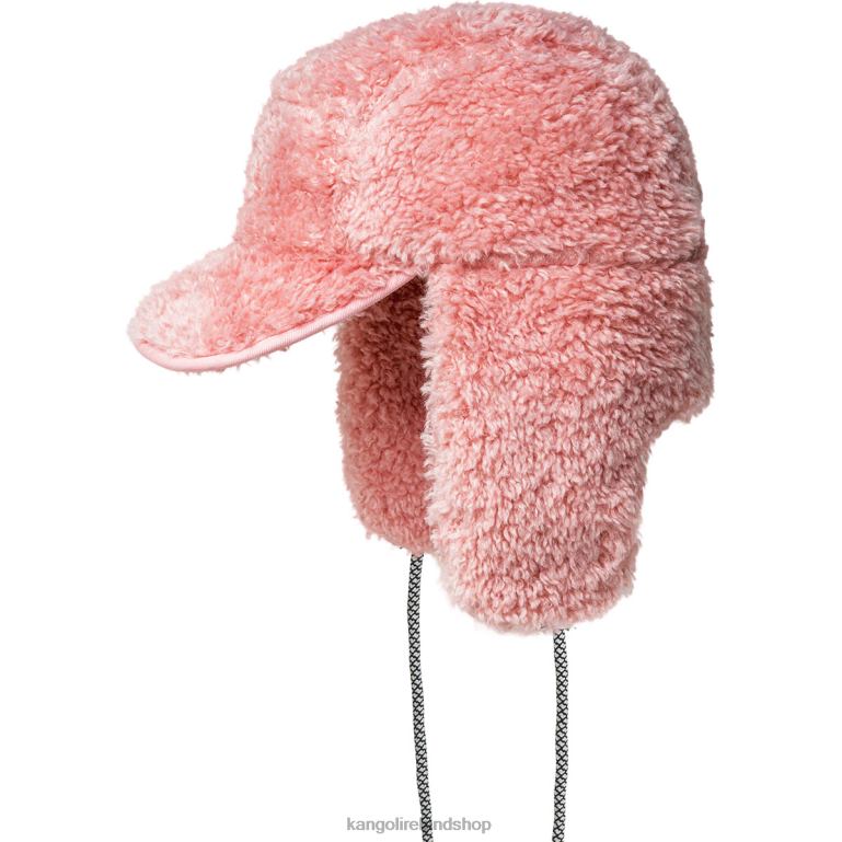 IE Kangol Faux Shearling Utility Flap Cap Pepto Unisex Accessories 6B26V914