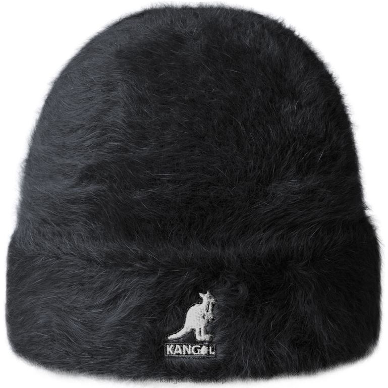 IE Kangol Furgora Cuff Beanie Black Unisex Accessories 6B26V829