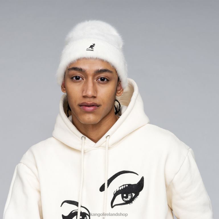 IE Kangol Furgora Cuff Beanie Ivory Unisex Accessories 6B26V830