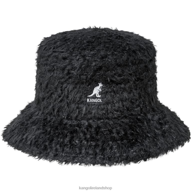 IE Kangol Furry Braid Lahinch Black Unisex Accessories 6B26V549