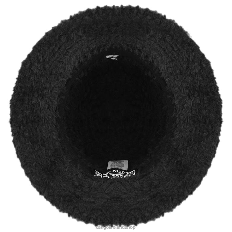 IE Kangol Furry Braid Lahinch Black Unisex Accessories 6B26V549