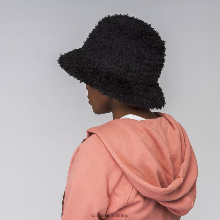 IE Kangol Furry Braid Lahinch Black Unisex Accessories 6B26V549