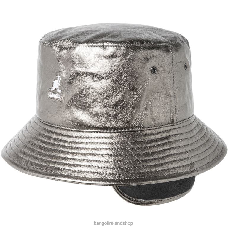 IE Kangol Future Bucket W/ Earflaps Bronze Crinkle Unisex Accessories 6B26V688