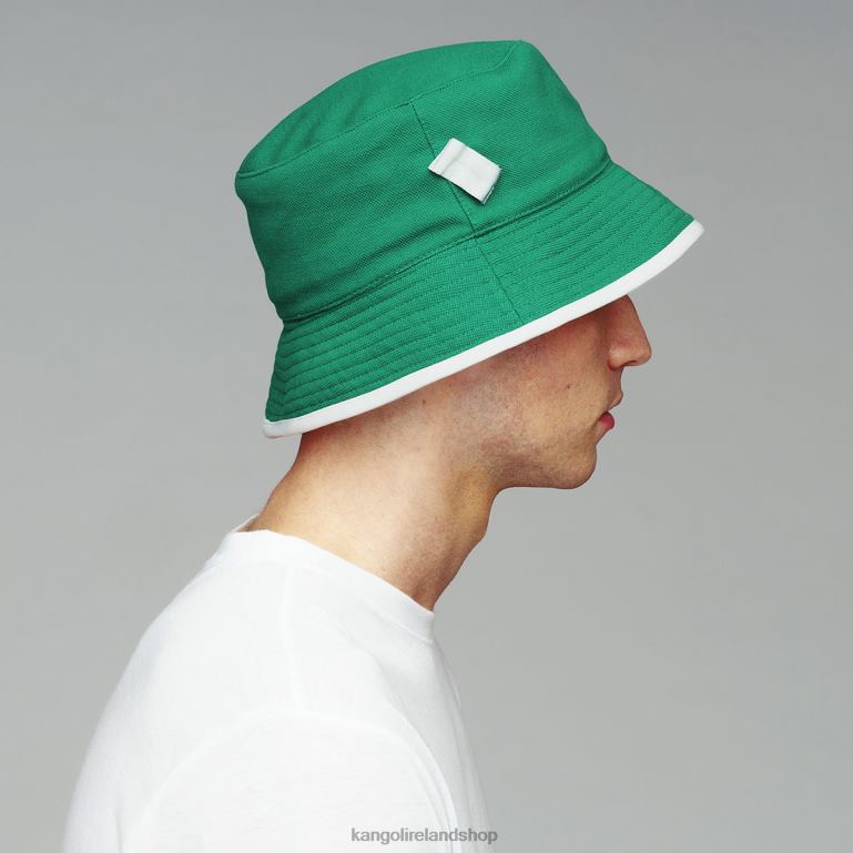 IE Kangol Golf Reversible Bucket Green/White Unisex Accessories 6B26V468