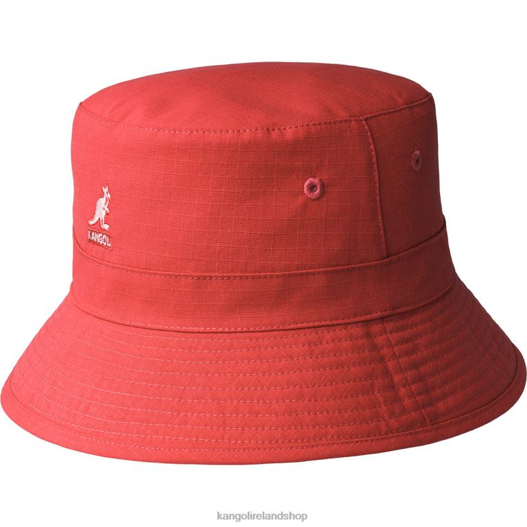 IE Kangol Golf Reversible Bucket White/Red Unisex Accessories 6B26V469