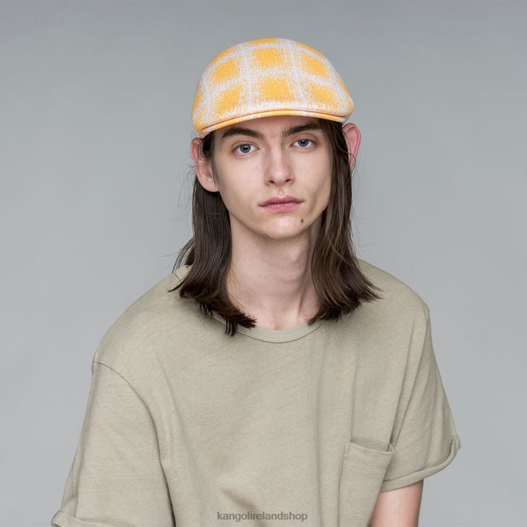 IE Kangol Grunge Plaid 507 Warm Apricot/White Unisex Accessories 6B26V230