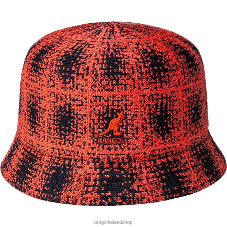 IE Kangol Grunge Plaid Bin Black/Cherry Glow Unisex Accessories 6B26V658