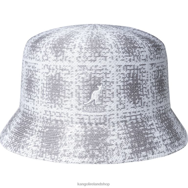 IE Kangol Grunge Plaid Bin Grey/White Unisex Accessories 6B26V655