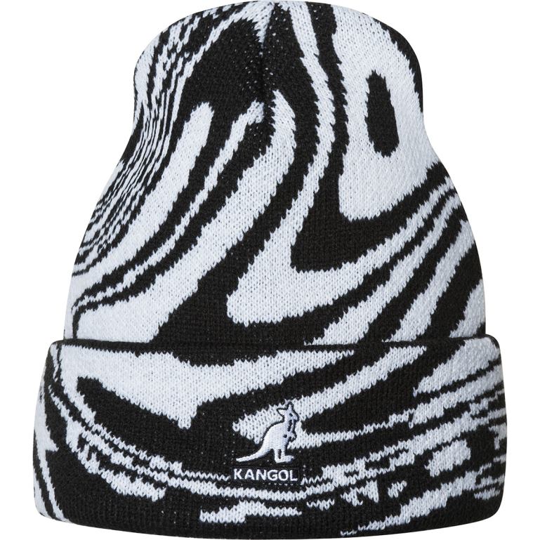IE Kangol Liquify Beanie Black/Cream Unisex Accessories 6B26V814