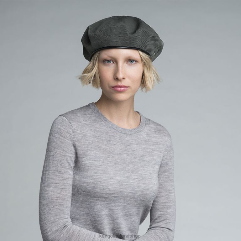 IE Kangol MONTY Tropic Beret Black Unisex Accessories 6B26V402