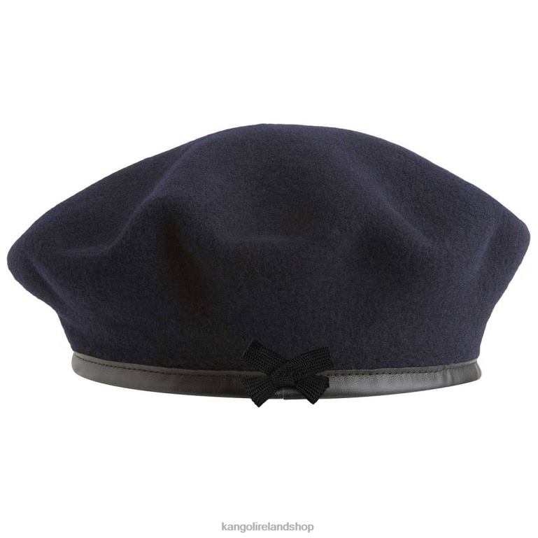 IE Kangol Monty Wool Beret Dark Blue Unisex Accessories 6B26V431