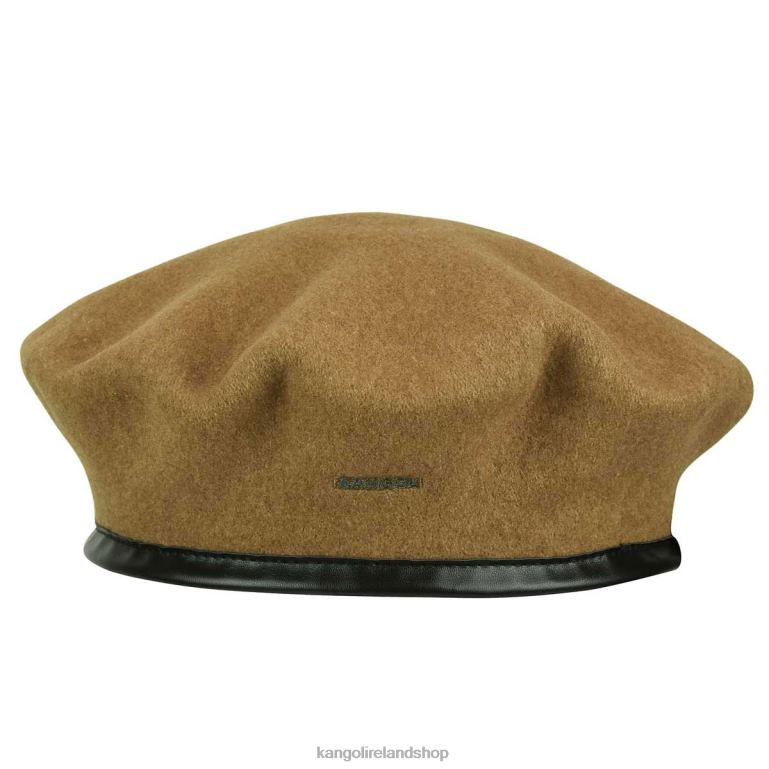 IE Kangol Monty Wool Beret Wood Unisex Accessories 6B26V433