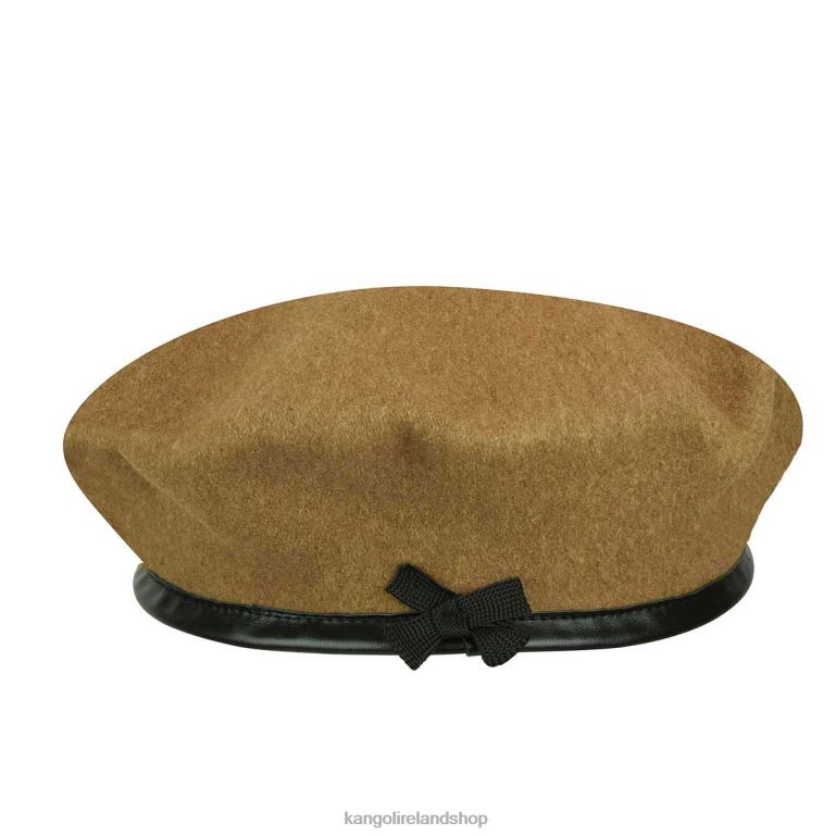 IE Kangol Monty Wool Beret Wood Unisex Accessories 6B26V433