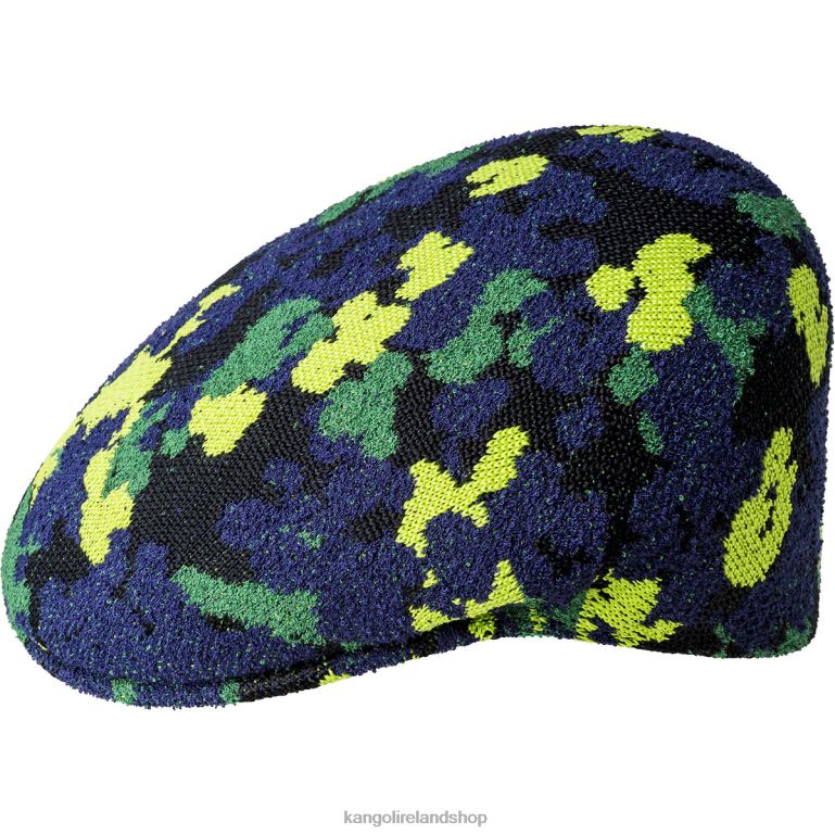 IE Kangol Nature Camo 504 Black Camo Unisex Accessories 6B26V3