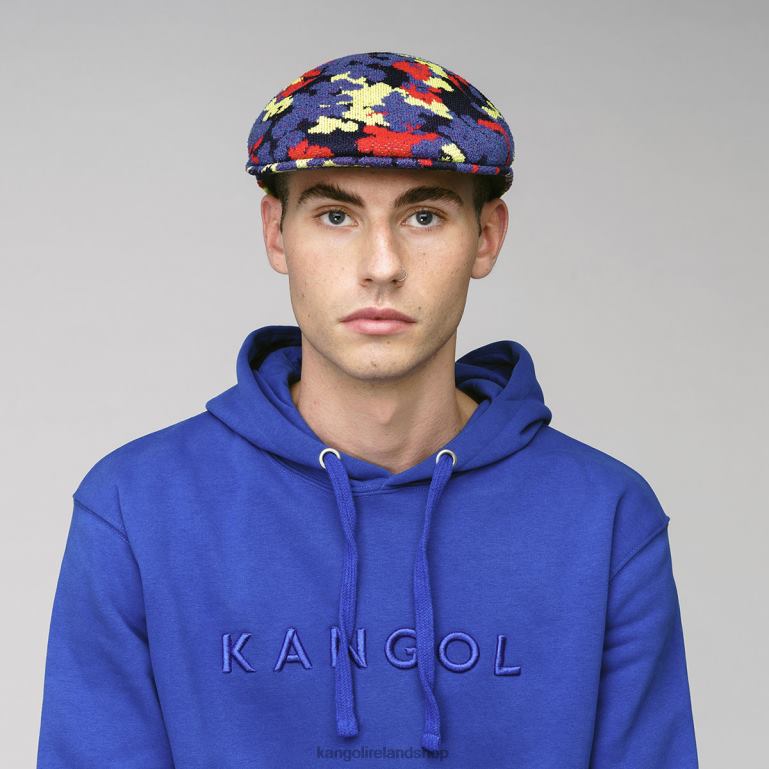 IE Kangol Nature Camo 504 Navy Camo Unisex Accessories 6B26V1