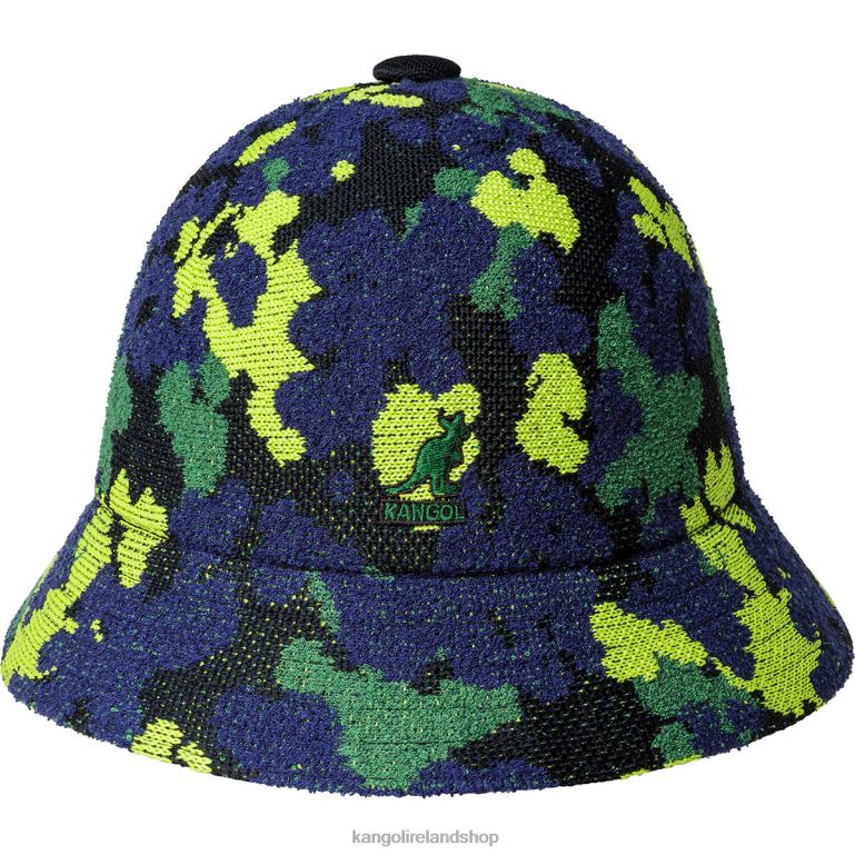 IE Kangol Nature Camo Casual Black Camo Unisex Accessories 6B26V478