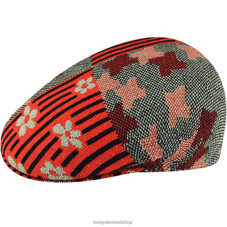IE Kangol Nature Flip 504 Oil Green/Cherry Glow Unisex Accessories 6B26V48