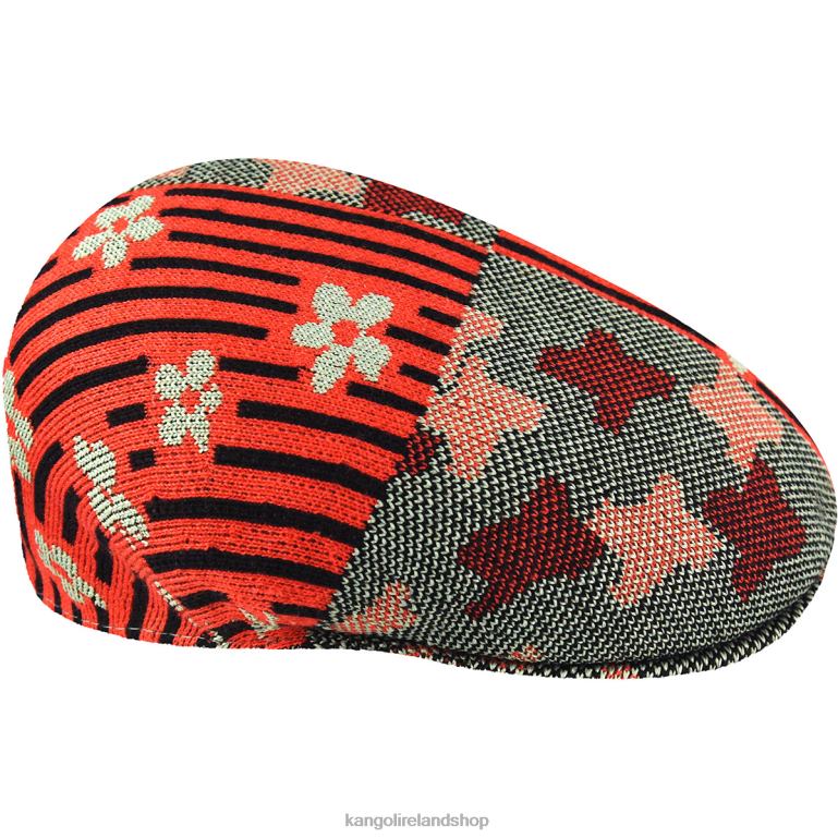 IE Kangol Nature Flip 504 Oil Green/Cherry Glow Unisex Accessories 6B26V48