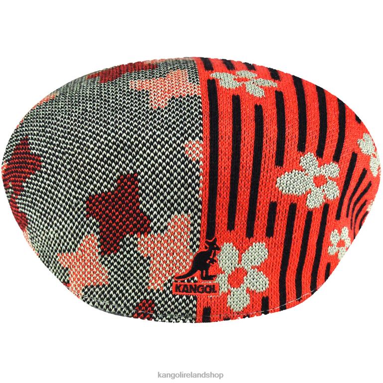 IE Kangol Nature Flip 504 Oil Green/Cherry Glow Unisex Accessories 6B26V48