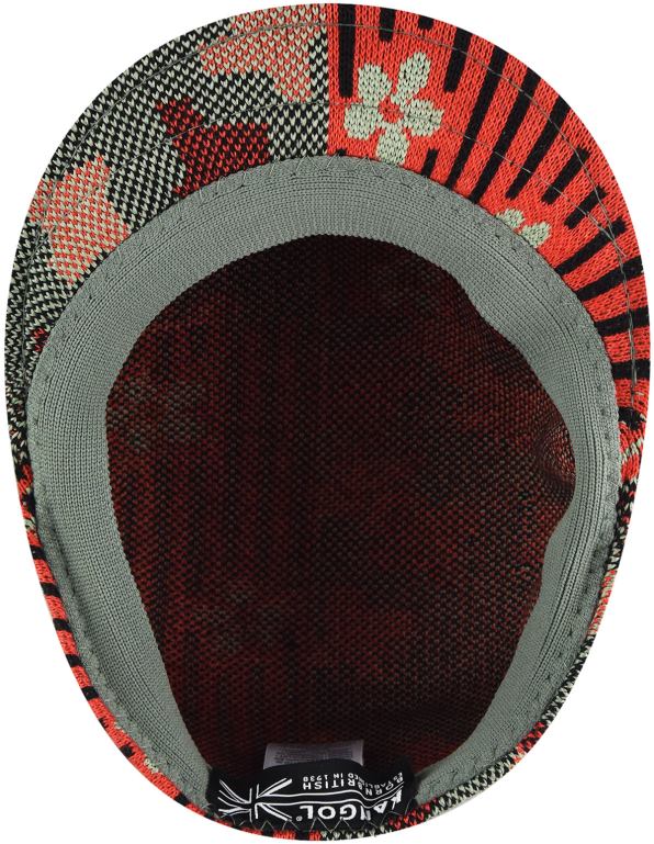 IE Kangol Nature Flip 504 Oil Green/Cherry Glow Unisex Accessories 6B26V48