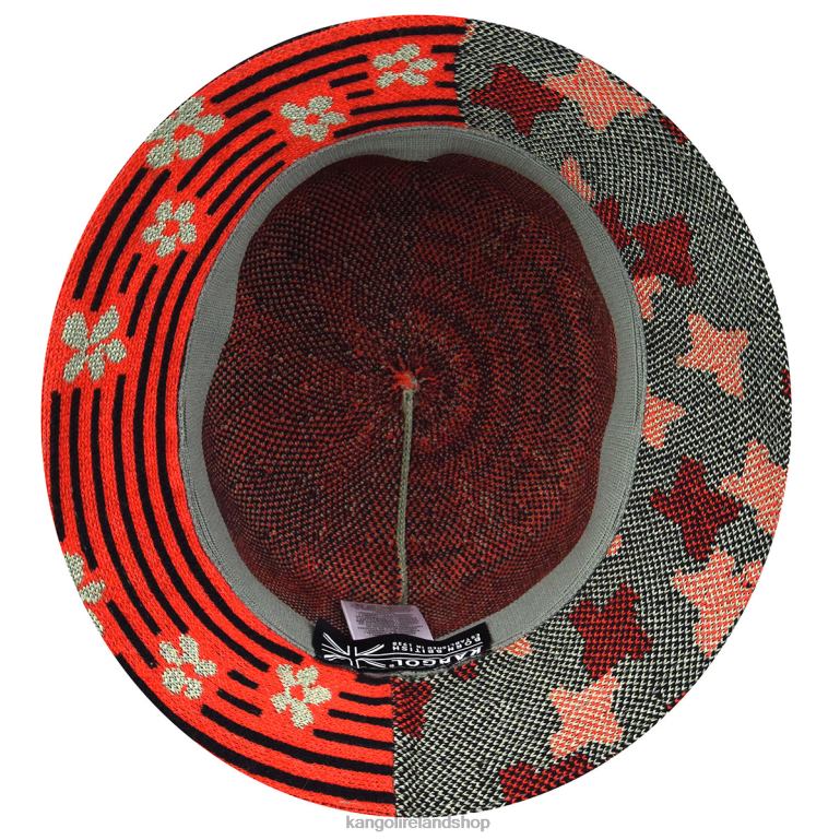 IE Kangol Nature Flip Lahinch Oil Green/Cherry Glow Unisex Accessories 6B26V568