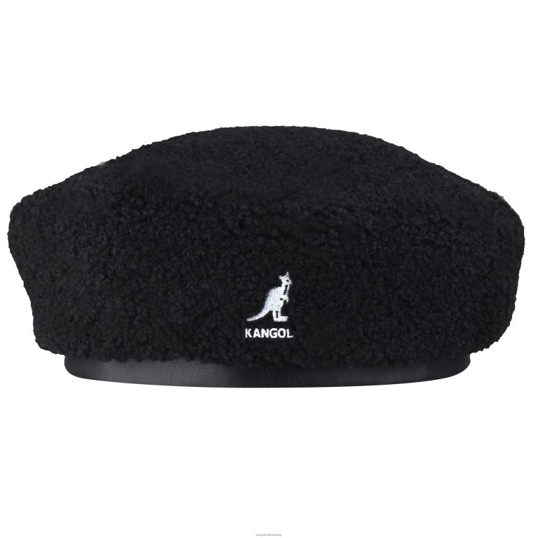 IE Kangol Nylon Plush Reversible Beret Black/Electric Pink Unisex Accessories 6B26V423