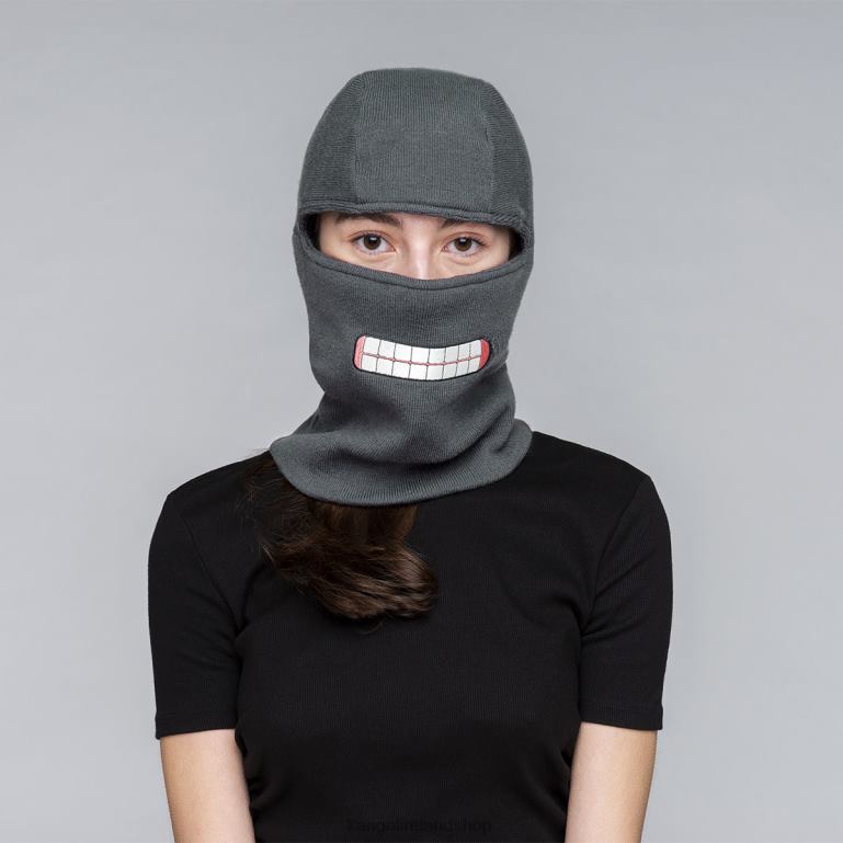 IE Kangol Okay Folding Balaclava Charcoal Unisex Accessories 6B26V811
