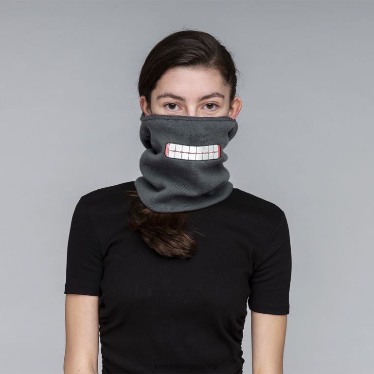 IE Kangol Okay Folding Balaclava Charcoal Unisex Accessories 6B26V811