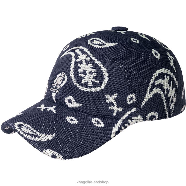 IE Kangol Paisley Adj Spacecap Dark Blue/White Unisex Accessories 6B26V360