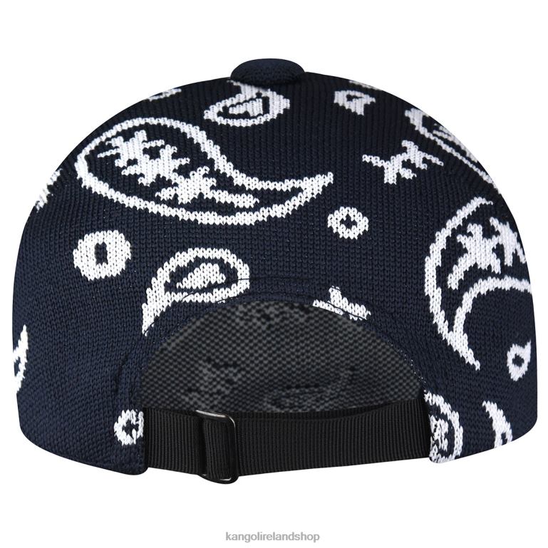 IE Kangol Paisley Adj Spacecap Dark Blue/White Unisex Accessories 6B26V360