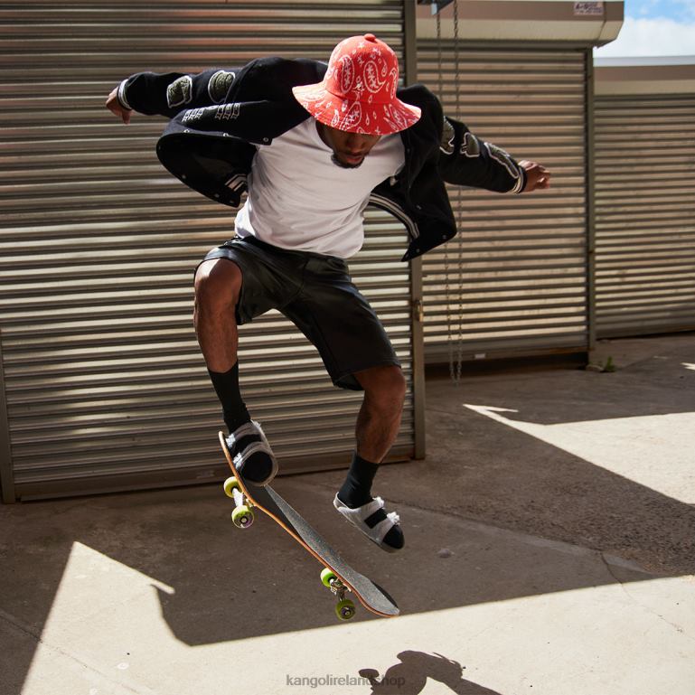 IE Kangol Paisley Wide Brim Casual Cherry Glow/White Unisex Accessories 6B26V660