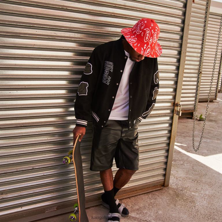 IE Kangol Paisley Wide Brim Casual Dark Blue/White Unisex Accessories 6B26V659