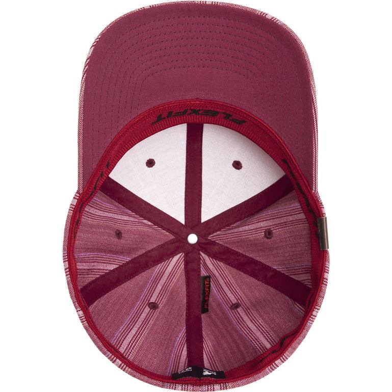 IE Kangol Pattern Flexfit Baseball Variegated Stripe Red Unisex Accessories 6B26V371