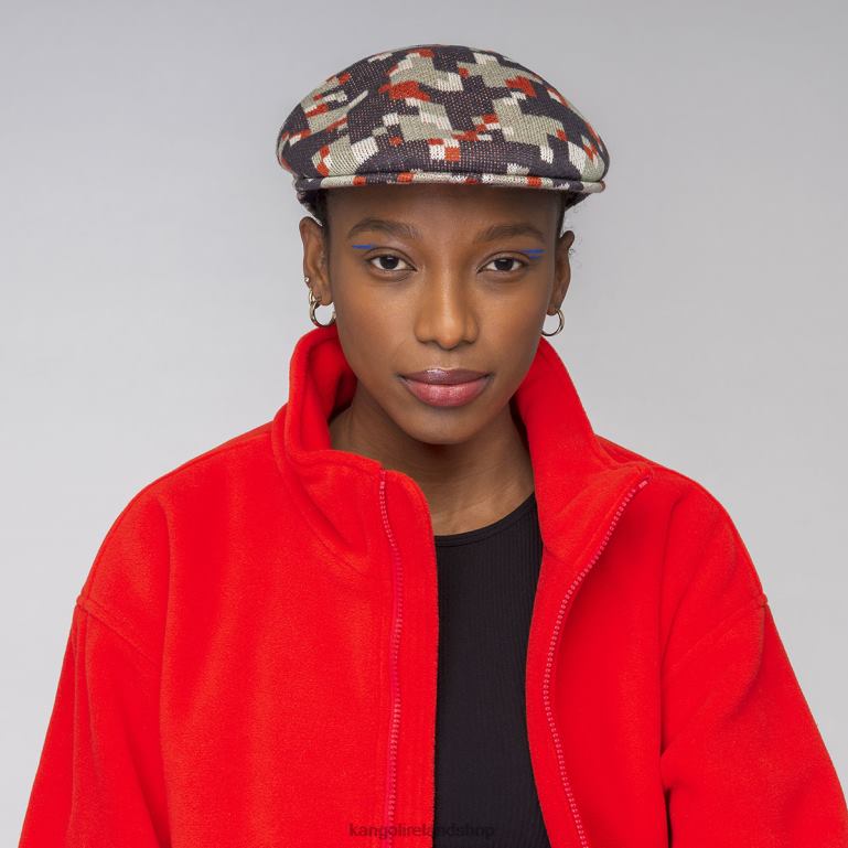 IE Kangol Pixelated Plaid 504 Deep Springs/Nickel Unisex Accessories 6B26V53