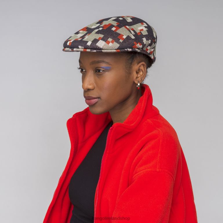 IE Kangol Pixelated Plaid 504 Deep Springs/Nickel Unisex Accessories 6B26V53