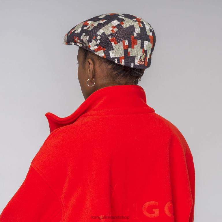 IE Kangol Pixelated Plaid 504 Deep Springs/Nickel Unisex Accessories 6B26V53