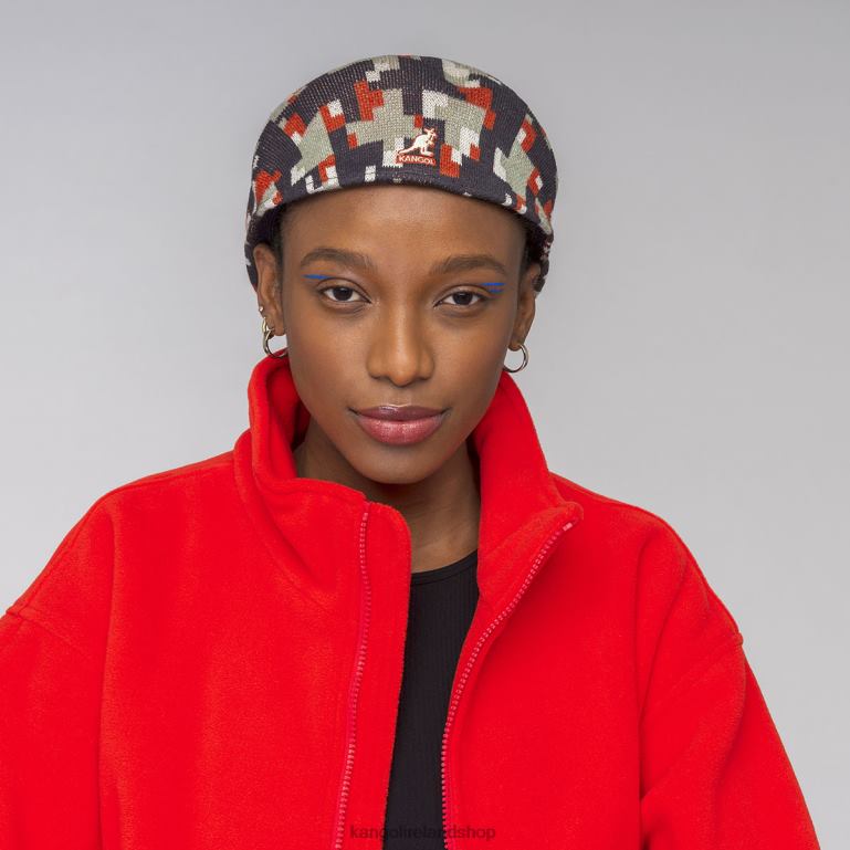 IE Kangol Pixelated Plaid 504 Deep Springs/Nickel Unisex Accessories 6B26V53