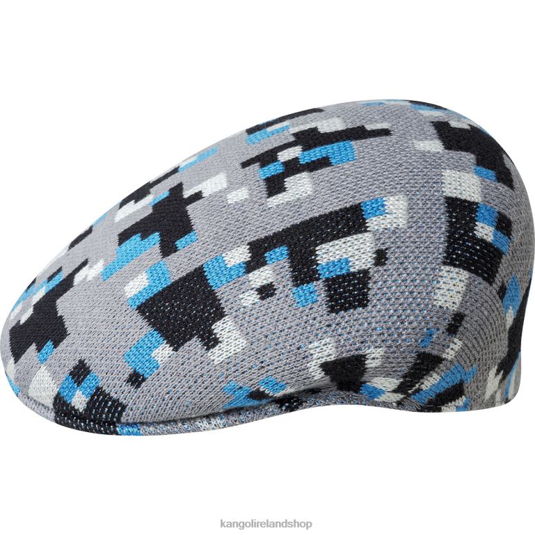 IE Kangol Pixelated Plaid 504 Grey/Black Unisex Accessories 6B26V52