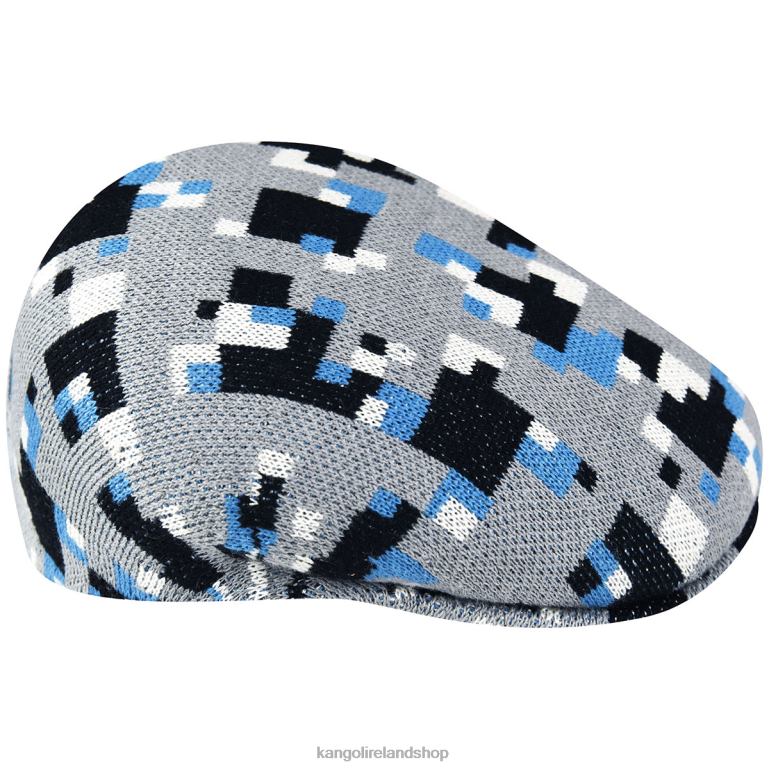 IE Kangol Pixelated Plaid 504 Grey/Black Unisex Accessories 6B26V52