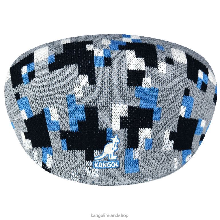 IE Kangol Pixelated Plaid 504 Grey/Black Unisex Accessories 6B26V52