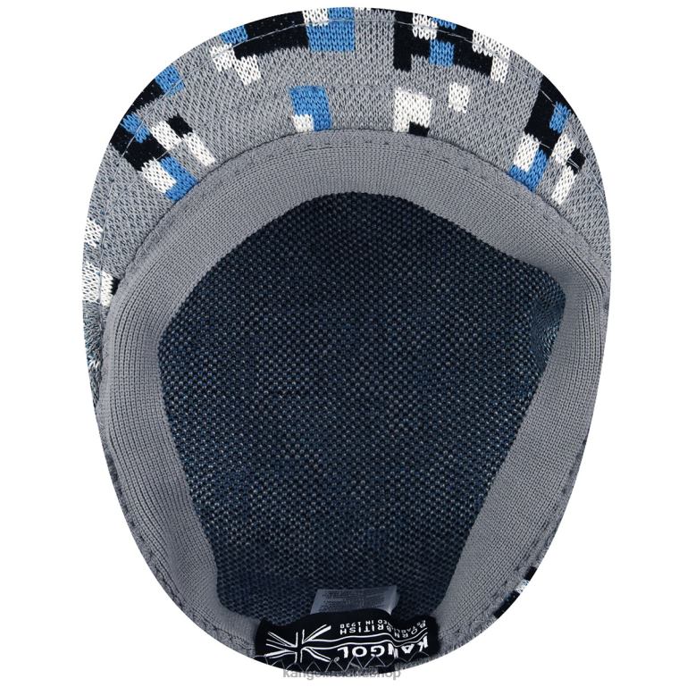 IE Kangol Pixelated Plaid 504 Grey/Black Unisex Accessories 6B26V52