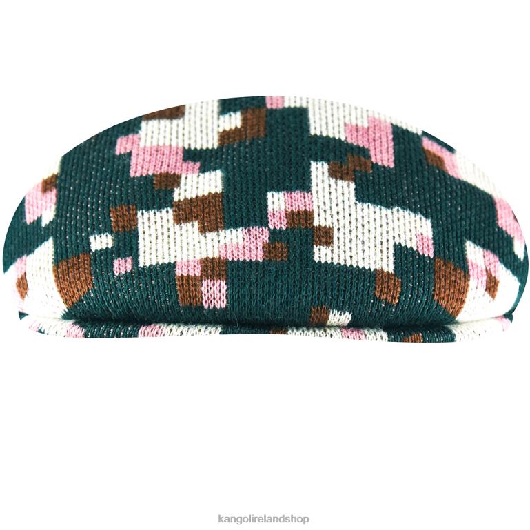 IE Kangol Pixelated Plaid 504 Pine/Cream Unisex Accessories 6B26V54