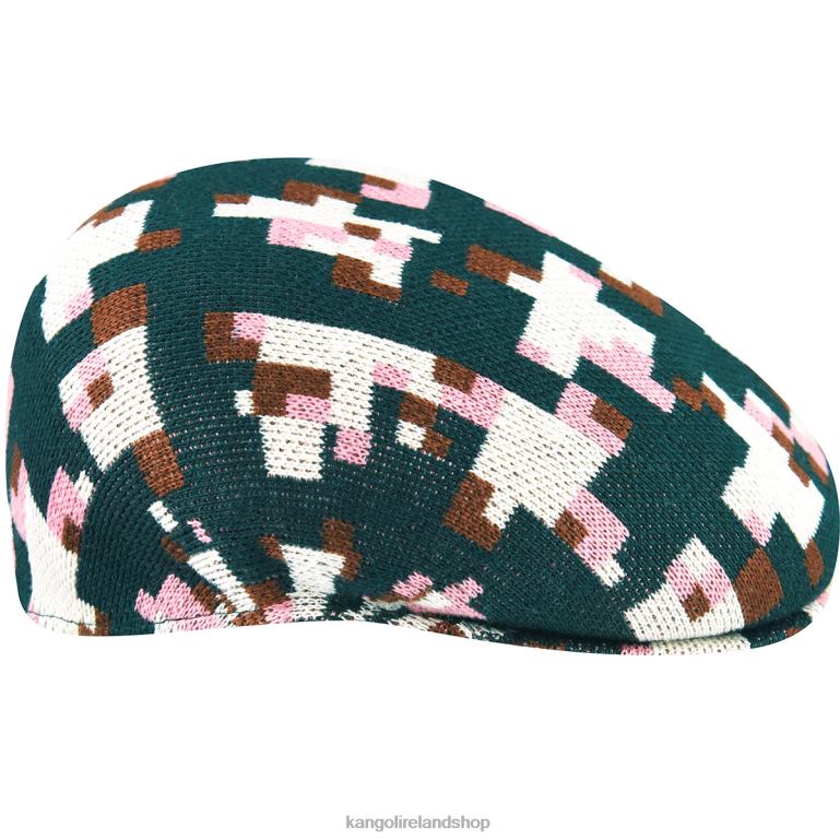 IE Kangol Pixelated Plaid 504 Pine/Cream Unisex Accessories 6B26V54