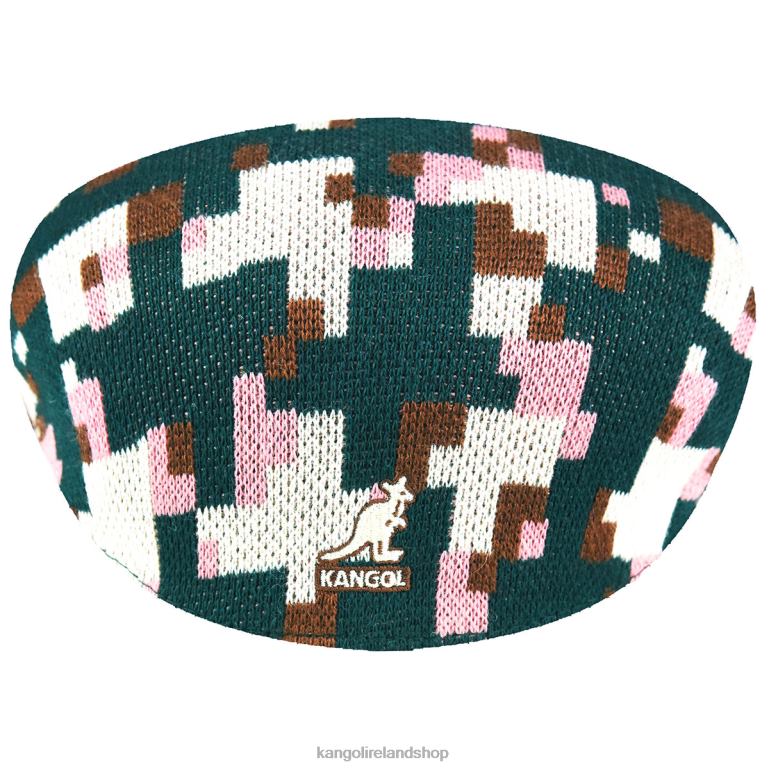 IE Kangol Pixelated Plaid 504 Pine/Cream Unisex Accessories 6B26V54