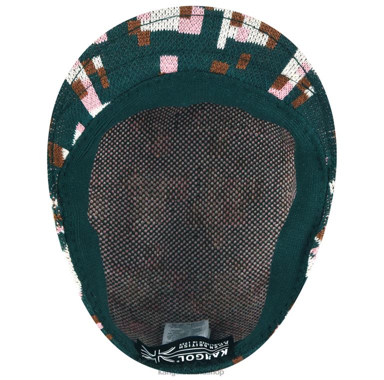 IE Kangol Pixelated Plaid 504 Pine/Cream Unisex Accessories 6B26V54
