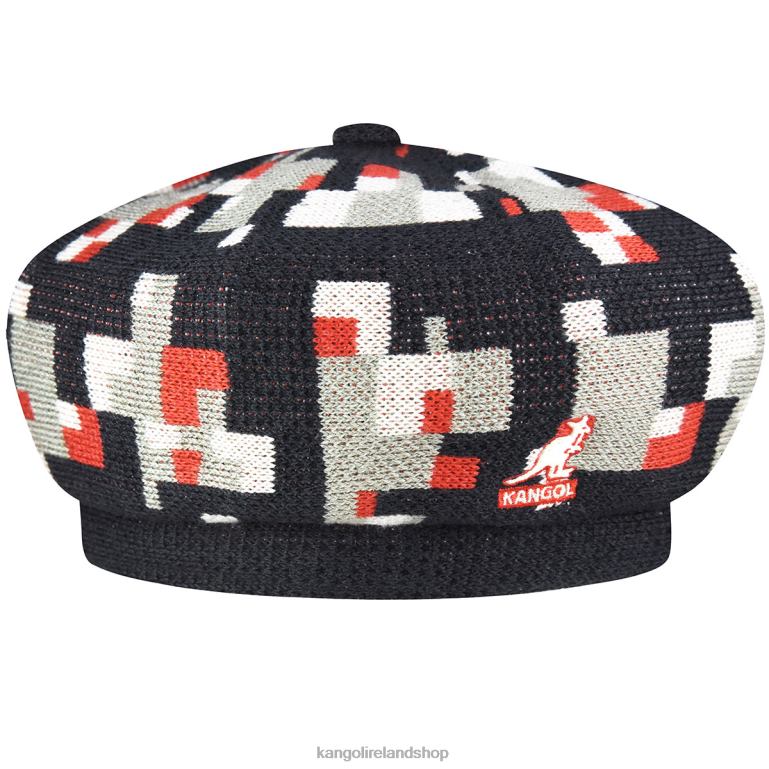 IE Kangol Pixelated Plaid Beret Deep Springs/Nickel Unisex Accessories 6B26V398