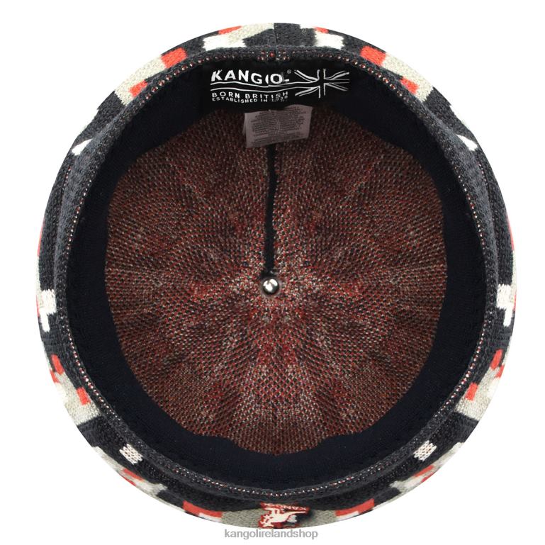 IE Kangol Pixelated Plaid Beret Deep Springs/Nickel Unisex Accessories 6B26V398