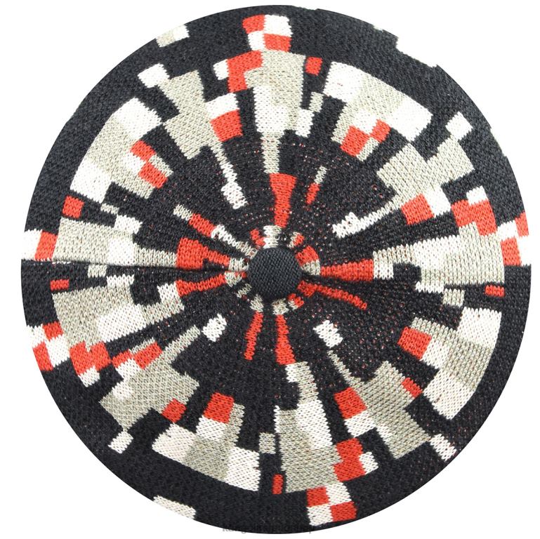 IE Kangol Pixelated Plaid Beret Deep Springs/Nickel Unisex Accessories 6B26V398