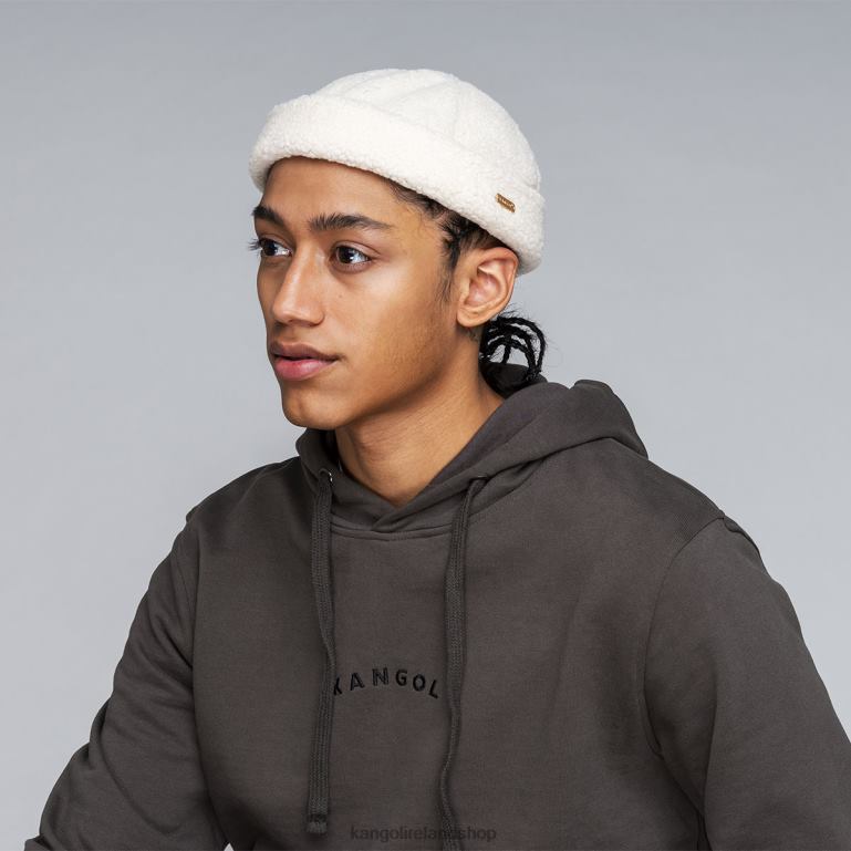 IE Kangol Plush Watch Cap Off White Unisex Accessories 6B26V813